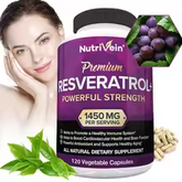 Nutrivein Premium Resveratrol 1450 mg – 120 Capsules, Antioxidant & Immune Support