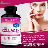 Super Collagen Peptides + Vitamin C & Biotin – Gluten Free, Hair, Skin & Nail Support