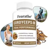Natural Cordyceps sinensis Extract – Antioxidant, Stress & Mood Support, Immune Health, 30/60/120 Capsules