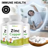 Zinc & Copper Dietary Supplement – Mineral & Antioxidant Support, Immunity, Mood & Skin Health, 120 Capsules