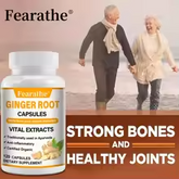 Ginger Root Extract – Supports Bone & Muscle Health, Immune Support, Antioxidant, 30/60/120 Capsules