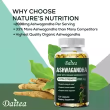 Daitea Ashwagandha Extract Capsules – Antioxidant Support, Stress Relief, Sleep & Immune Health