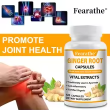 Ginger Root Extract – Supports Bone & Muscle Health, Immune Support, Antioxidant, 30/60/120 Capsules