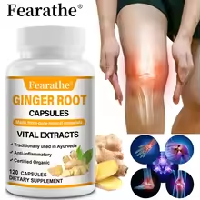 Ginger Root Extract – Supports Bone & Muscle Health, Immune Support, Antioxidant, 30/60/120 Capsules