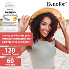 Bromelain Supplement 500 mg – Antioxidant, Immune, Digestive & Joint Support, Metabolism Support