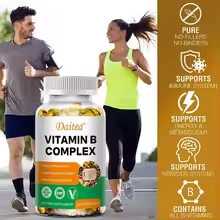 Organic Vitamin B Complex – Energy & Immune Support, Antioxidant Formula, 30/60/120 Vegetarian Capsules