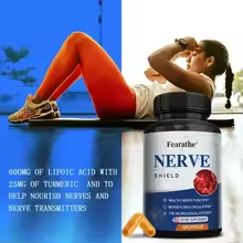 Nerve Support Supplement – Supports Healthy Nerve Function, Neurotransmitters & Circulation