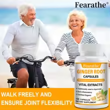 Ginger Root Extract – Supports Bone & Muscle Health, Immune Support, Antioxidant, 30/60/120 Capsules