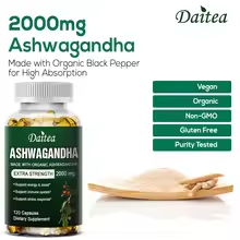 Daitea Ashwagandha Extract Capsules – Antioxidant Support, Stress Relief, Sleep & Immune Health