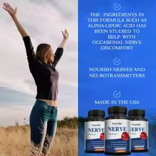Nerve Support Supplement – Supports Healthy Nerve Function, Neurotransmitters & Circulation